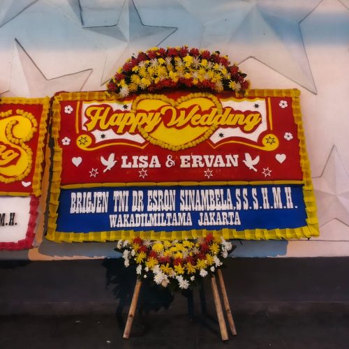 Papan Bunga Wedding 1