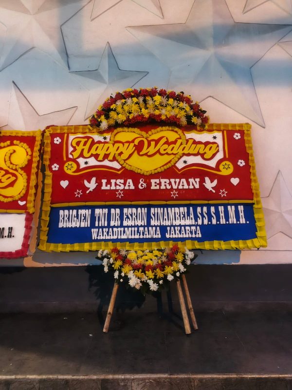 Papan Bunga Wedding 1