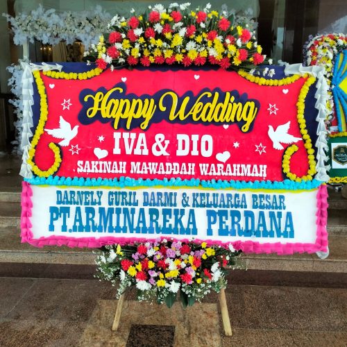 Papan Bunga Wedding 7